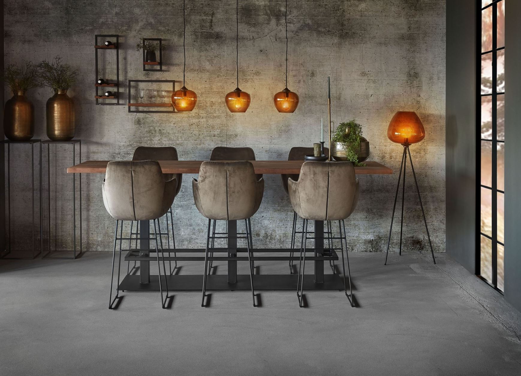 Bartafel 280 cm boomstam