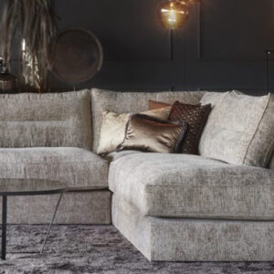 Beige hoekbank Noelle