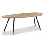 Eettafel organische vorm hout
