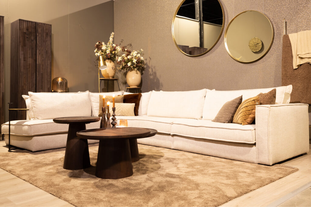 Hoekbank beige Manilla