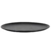 Zwart rond dienblad met details