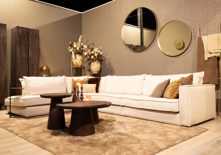 beige hoekbank manilla