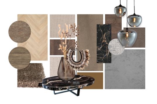 moodboard interieur natuurlijke rust
