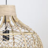 Details gevlochten rattan hanglamp