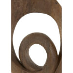 Van donkerbruin hout ornament