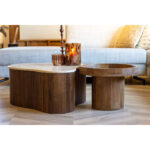 Marmer organisch hout bruin