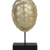 Ornament goud van kunststof op zwart standaard