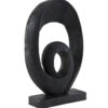 Zwart hout ornament