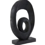 Zwart hout ornament