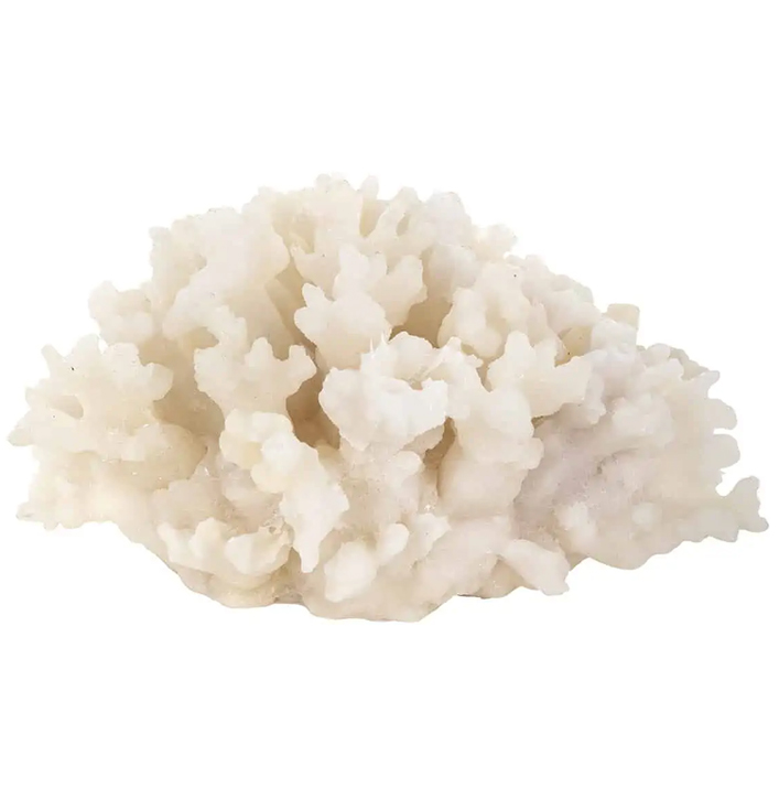 Richmond wit koraal ornament van polyresin