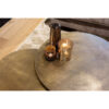 Ronde antiek bronzen salontafel metaal