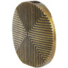 Ronde antiek bronzen vaas van metaal