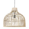 Ronde hanglamp van rattan naturel