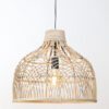 Rotan hanglamp rond naturel