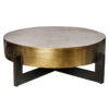 Salontafel Goud en zwart rond