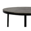 Salontafel metaal antiek brons zwart