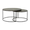 Salontafel reliëf antiek brons rond
