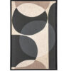 Wanddoek stof zwart patroon hout