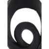 Zwart hout ornament rondjes