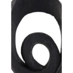 Zwart hout ornament rondjes