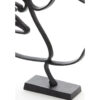Zwart metaal staand ornament
