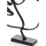 Zwart metaal staand ornament