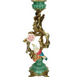 kandelaar multi goud blauw vogeltje