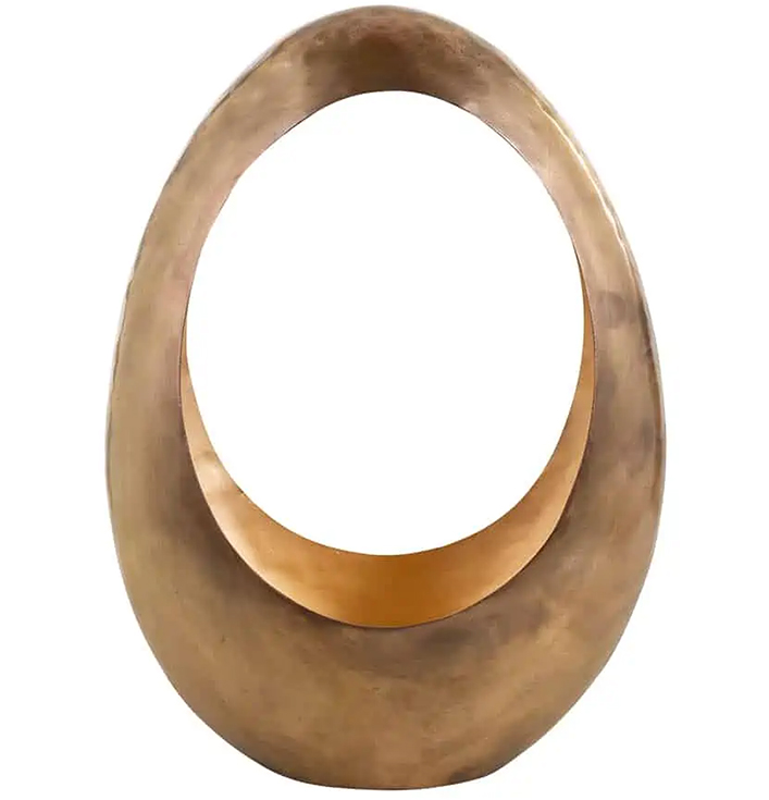 richmond open ovale kandelaar goud metaal