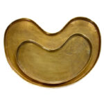 Twee maten brons aluminium dienblad