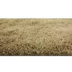 Beige vloerkleed hoogpolig polyester