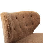Bruin polyester fauteuil teddy