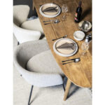 Eettafel hout gerecycled bruin