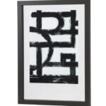 Fotolijst houten rand zwart