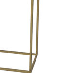 Gouden wandtafel metalen onderstel