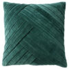 Groen blauw vierkant sierkussen met gevlochten patroon