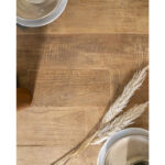 Hout bruinen eettafel gerecycled