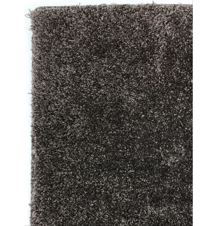 Kleur 888 vloerkleed donker bruin polyester