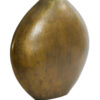 Ovale antiek bronzen vaas plat