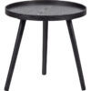 Rond salontafel hout zwart