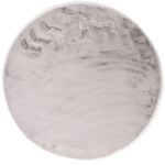 Rond grijs vloerkleed kleur 21 polyester