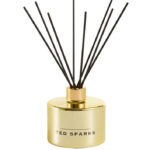 Ted Sparks geurstokjes vanilla cedarwood gouden flacon