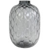 Vaas grijs met patroon van glas