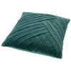 Vierkant sierkussen blauw groen vlecht patroon