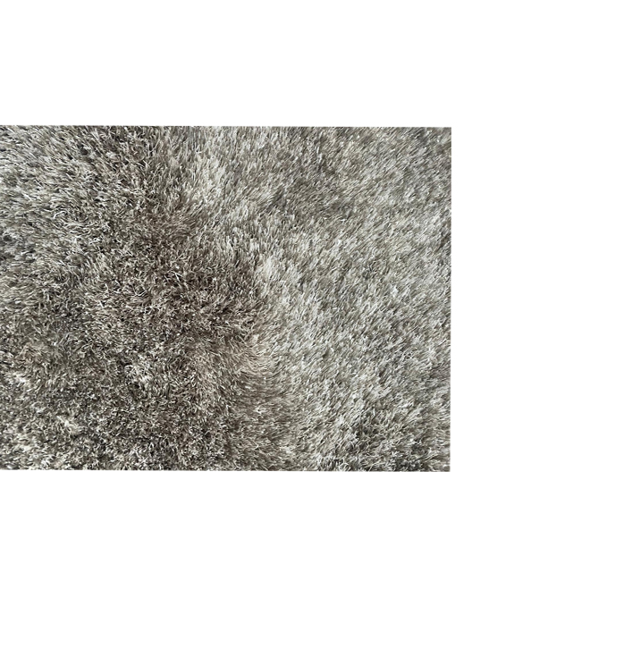 Vloerkleed hoogpolig polyester grijs kleur 13