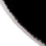 Vloerkleed kleur 25 zwart polyester