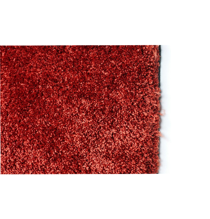 Vloerkleed polyester rood hoogpolig kleur 13