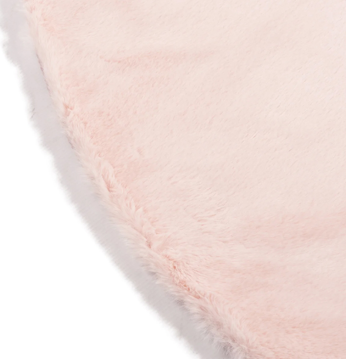 Vloerkleed roze zacht hoogpolig polyester