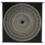 Wandkleed zwart met wit polyester