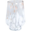 Windlicht glas wit goud
