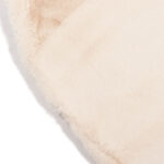 Zacht vloerkleed hoogpolig beige kleur 12